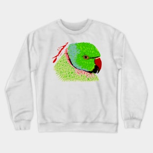 Rose-ringed Parakeet Crewneck Sweatshirt